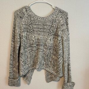 Open-back women’s sweater